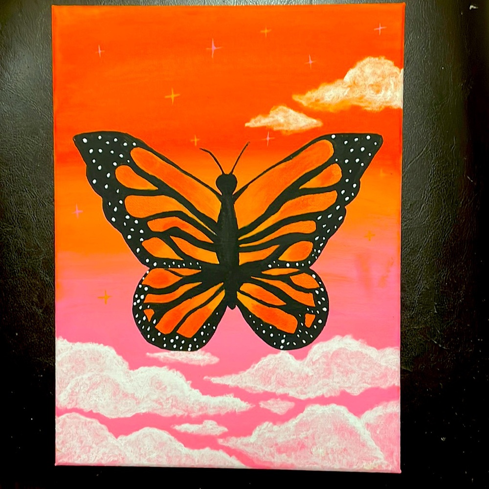 Aesthetic Butterfly Painting